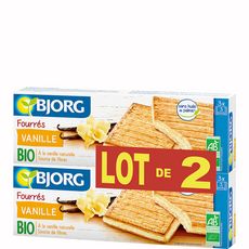 Bjorg Bjorg Biscuit Fourre A La Vanille Bio 2x225g Pas Cher A Prix Auchan