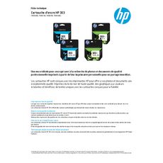 HP Cartouche d'Encre HP 303 Trois Couleurs Authentique (T6N01AE)