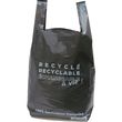 sac plastique noir à bretelles recyclé contenance 20l