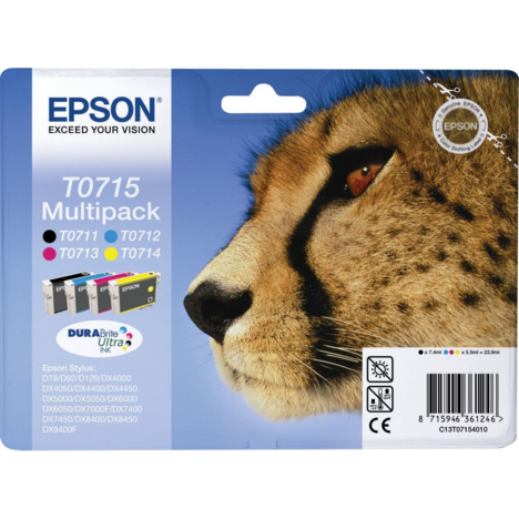  Cartouche  T0715  EPSON  pas cher  prix Auchan 