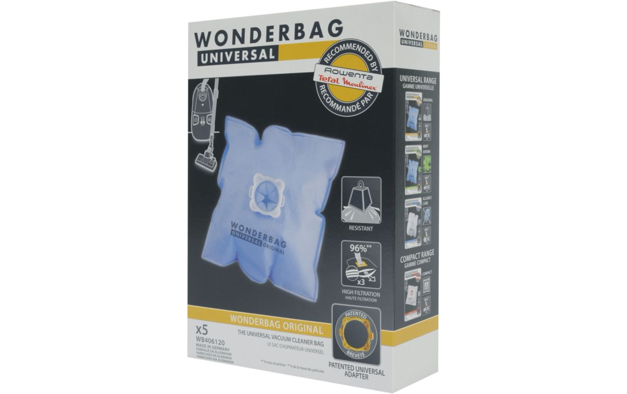 Wonderbag WB406120 boite de 5 Sacs aspirateur Wonderbag Classic 