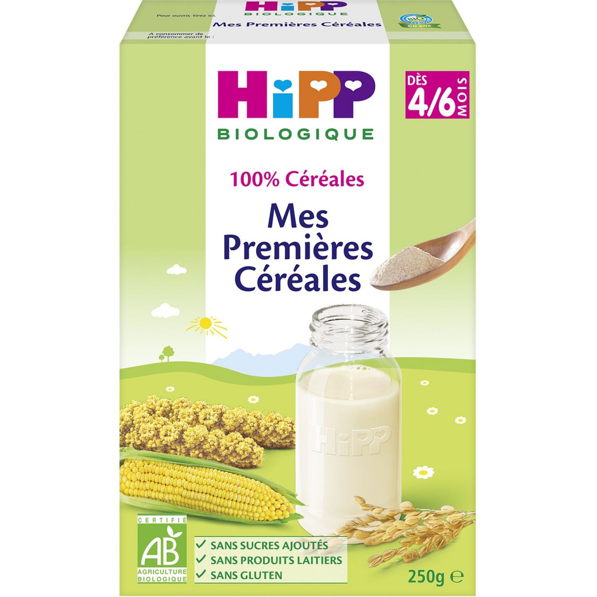 Hipp Mes Premieres Cereales Bio En Poudre Des 4 Mois 250g Pas Cher A Prix Auchan