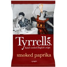 TYRRELL'S Chips saveur paprika 150g