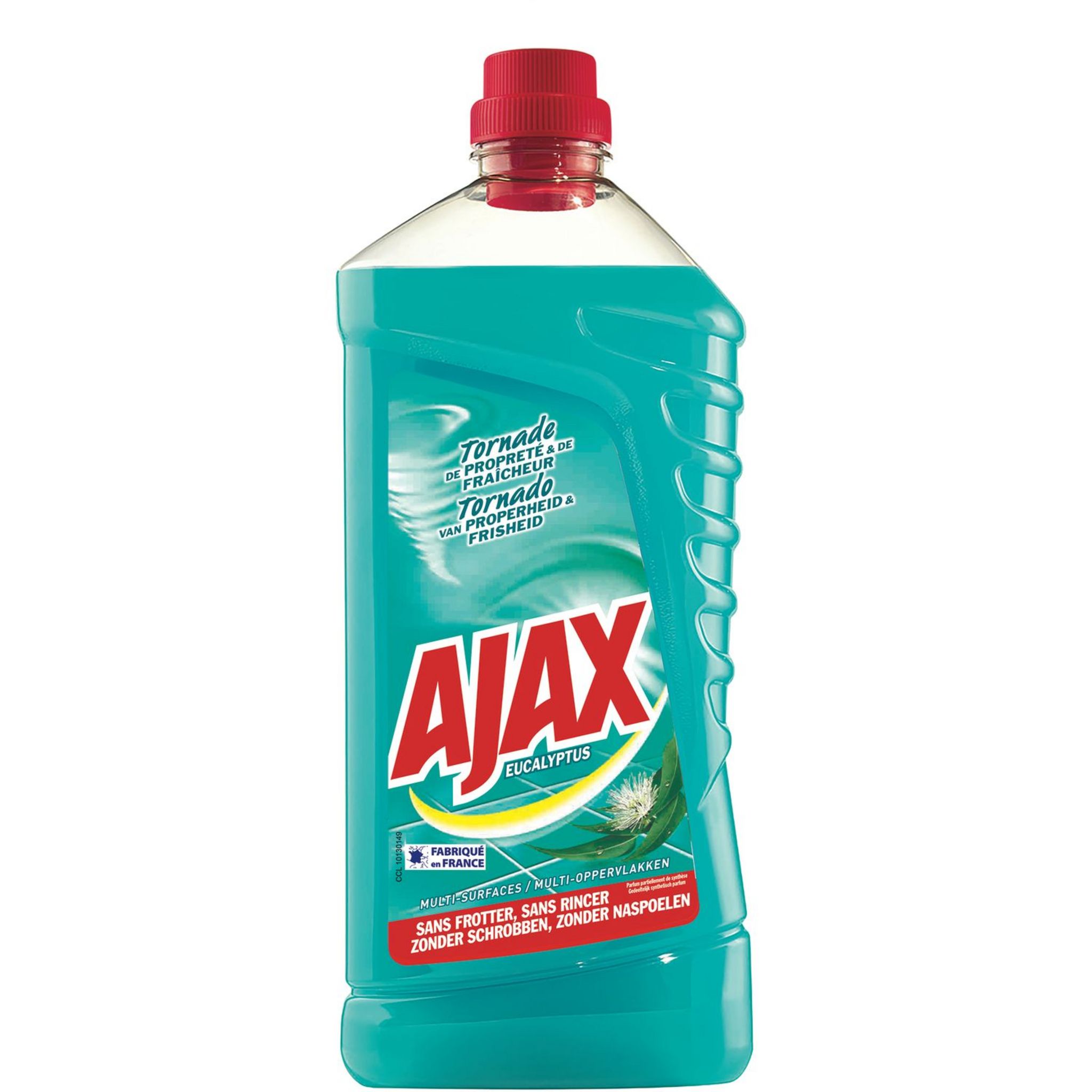 AJAX - Nettoyant Ménager Sol & Multi Surfaces Ajax Frais - Sans Rinçage -  Formule Eco Responsable - 3 X 1,25 L