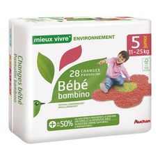 Auchan Mieux Vivre Auchan Mieux Vivre Couches Bebe Ecologiques Taille 5 11 25kg X28 28 Couches Pas Cher A Prix Auchan