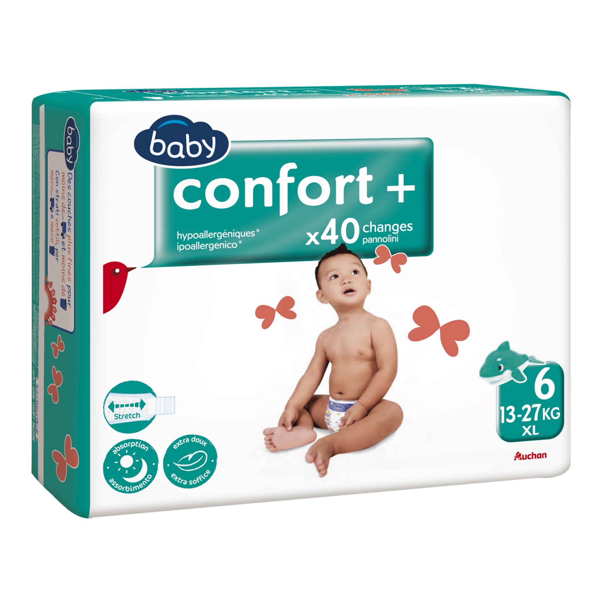 Couche bébé baby confort taille 6 junior plus x32 pièces - DALAA - Piceri