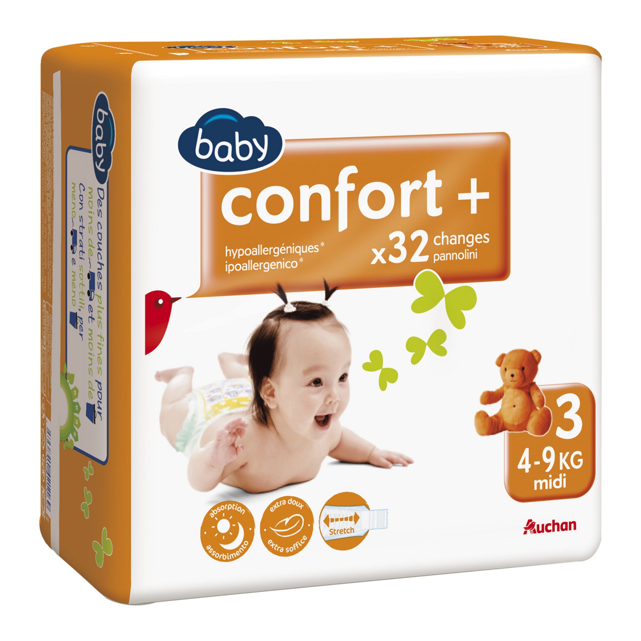 BB Cool Couches Bébé Taille 3 Midi (10 Pièces)