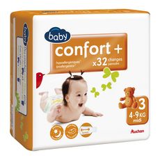 Auchan Baby Auchan Baby Confort Couches Taille 3 4 9kg X32 32 Couches Pas Cher A Prix Auchan