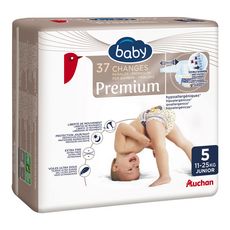 AUCHAN BABY Premium couches taille 5 (11-25kg) 37 couches