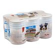 AUCHAN Adult assortiment boîtes pâtée en gélée viandes pour chien 6x400g