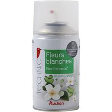 AUCHAN Auchan Recharge pour diffuseur automatique fleurs blanches 250ml 250ml