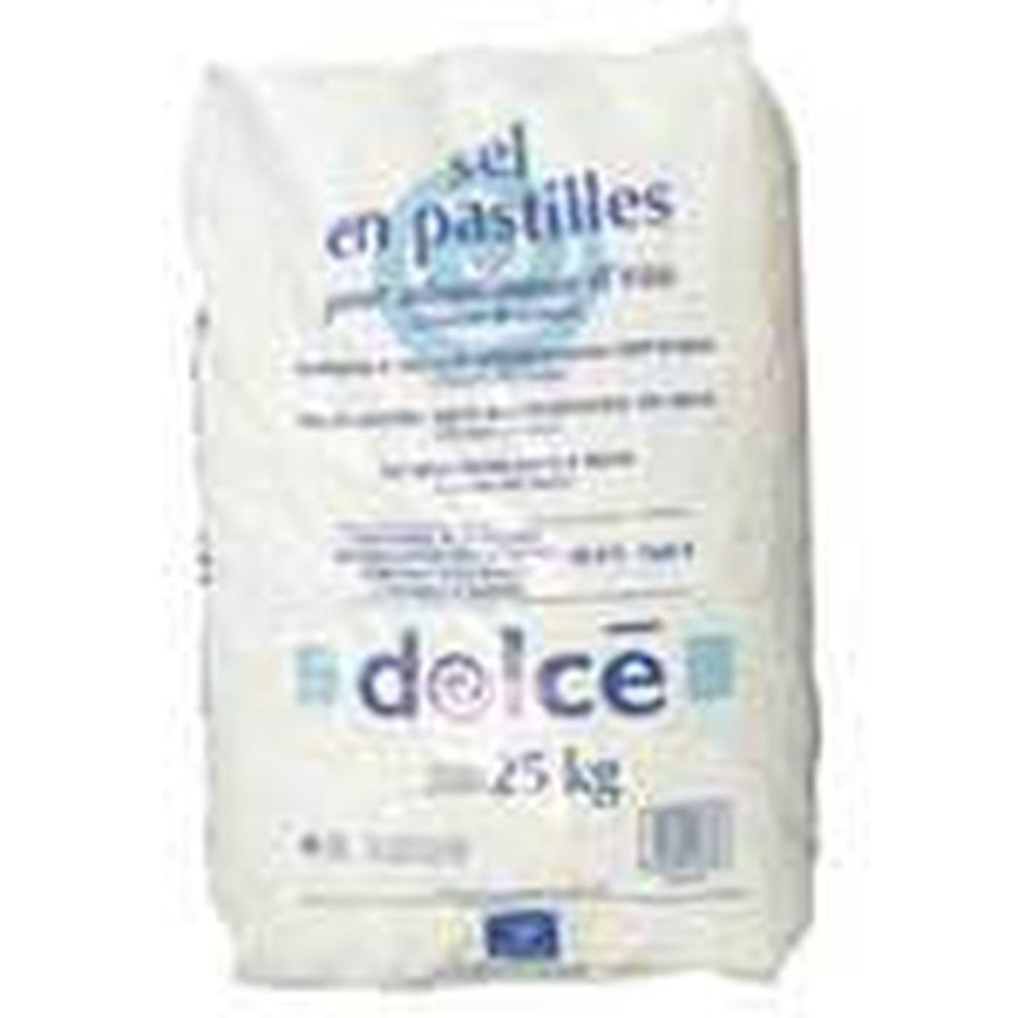 Sel adoucisseur d'eau en pastilles DOLCE - Sac de 25KG 