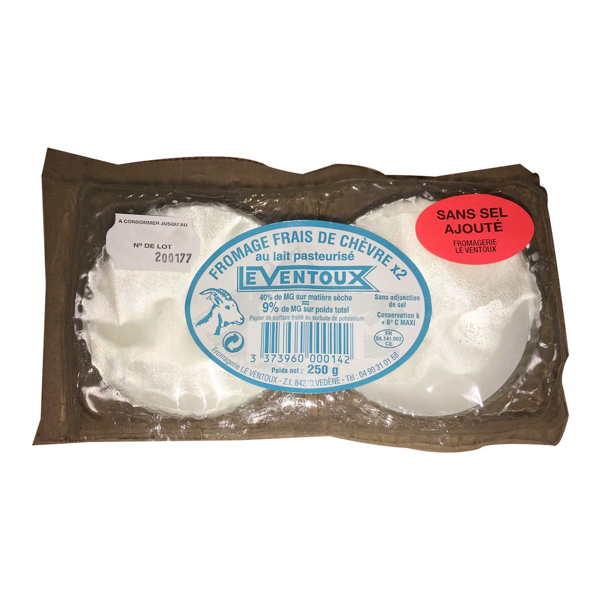 Tel Un Fromage Blanc En 5 Lettres VENTOUX VENTOUX Fromage frais e chèvre 2x125g 2x125g pas cher - Auchan.fr