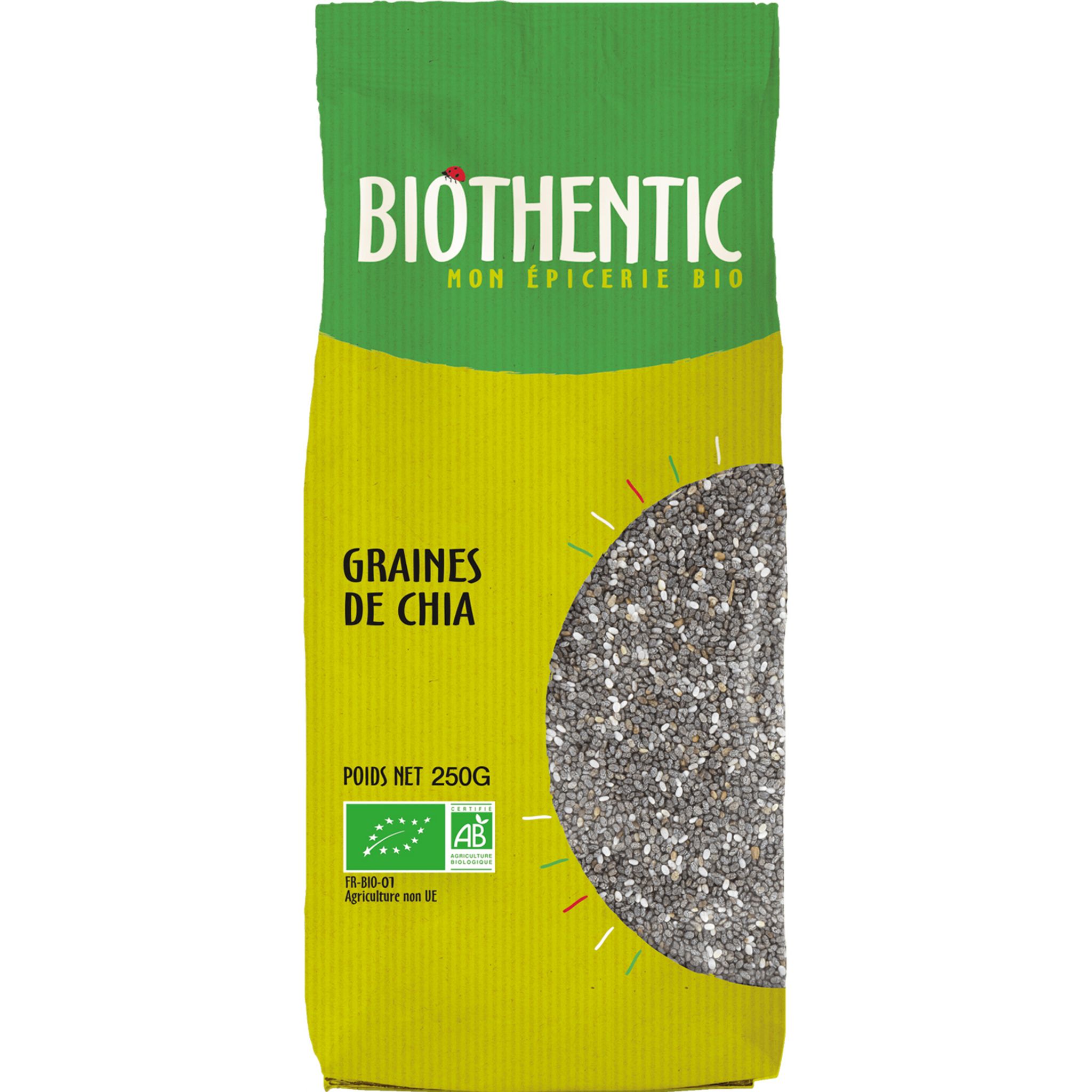 Graines de chia Biologiques - Acheter en ligne paquet 150g pas cher