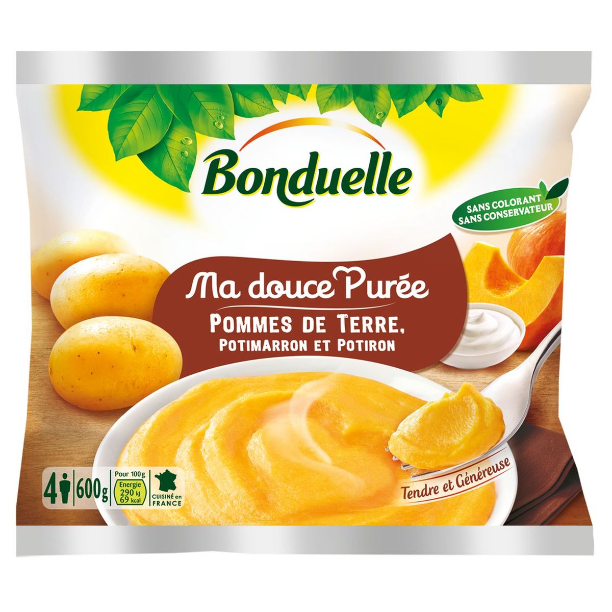 Bonduelle Bonduelle Puree De Pdt Potimarron Et Potiron 600g 4 Personnes 600g Pas Cher A Prix Auchan