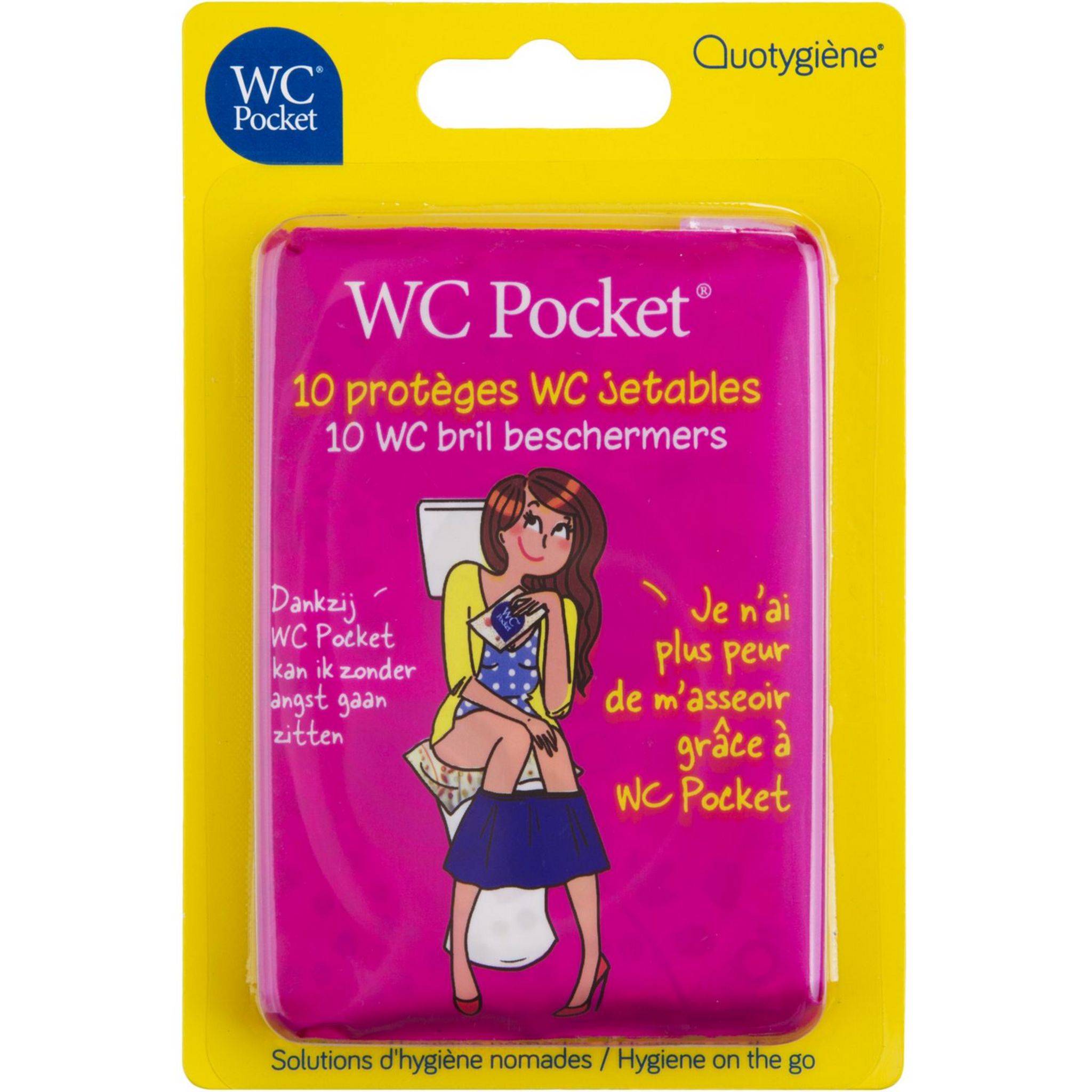 WC POCKET Protèges WC jetables 10 pièces pas cher 