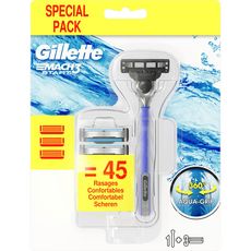 GILLETTE Mach3 Start rasoir aqua grip 360° avec recharges 3 recharges 1 rasoir