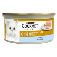 Gourmet Gold Les Mousselines Boite Patee En Mousse Au Thon Pour Chat 85g Pas Cher A Prix Auchan