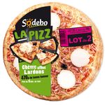 Sodebo la pizza chèvre lardons 2x470g dont 50%/2ème