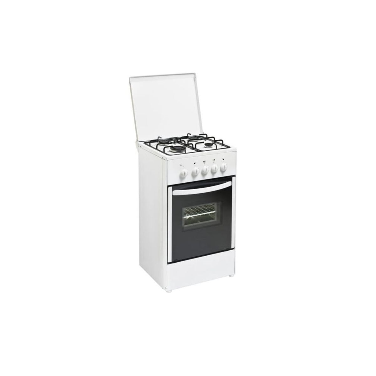 SELECLINE Cuisinière gaz SCG 550, 50 cm, 4 foyers, four à