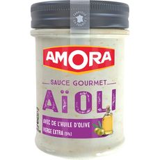 AMORA Amora Sauce gourmet aïoli avec de l'huile d'olive vierge extra 182g 182g