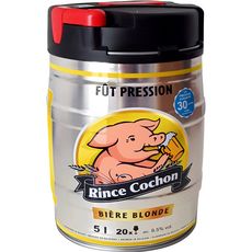 RINCE COCHON Bière blonde 8,5% mini fût pression 5l