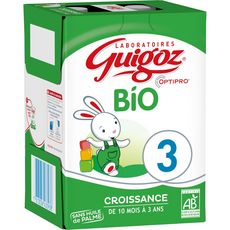 Guigoz Guigoz Lait Croissance 3eme Age Bio 4x1l De 10 Mois A 3 Ans Pas Cher A Prix Auchan