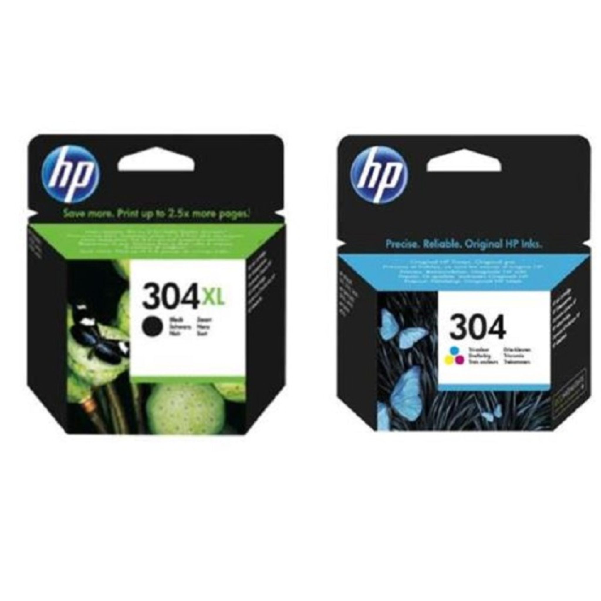 HP Pack de 2 cartouches jet d'encre 304XL Noir et 304 Tri-Couleur pas cher  
