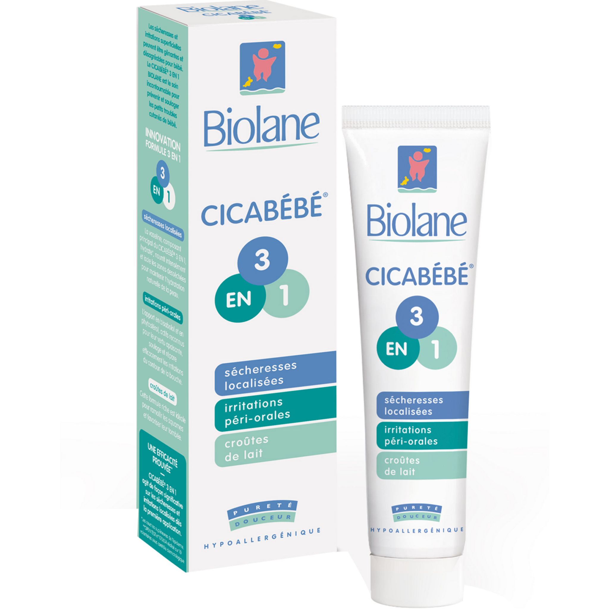 BIOLANE Crème cicatrisante 3 en 1 pour bébé 40ml pas cher 