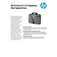 HP Sacoche ordinateur signature slim topload 17.3 pouces - Gris