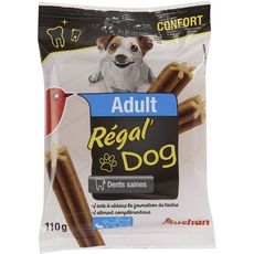 AUCHAN Auchan Adult friandises régal'dog dents saines pour chien 110g 110g
