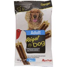 AUCHAN Auchan Adult friandises régal'dog sticks hygiène dentaire pour chien 180g 180g