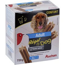 AUCHAN Auchan regal'dog snack stick dentaire pour chien 720g 720g