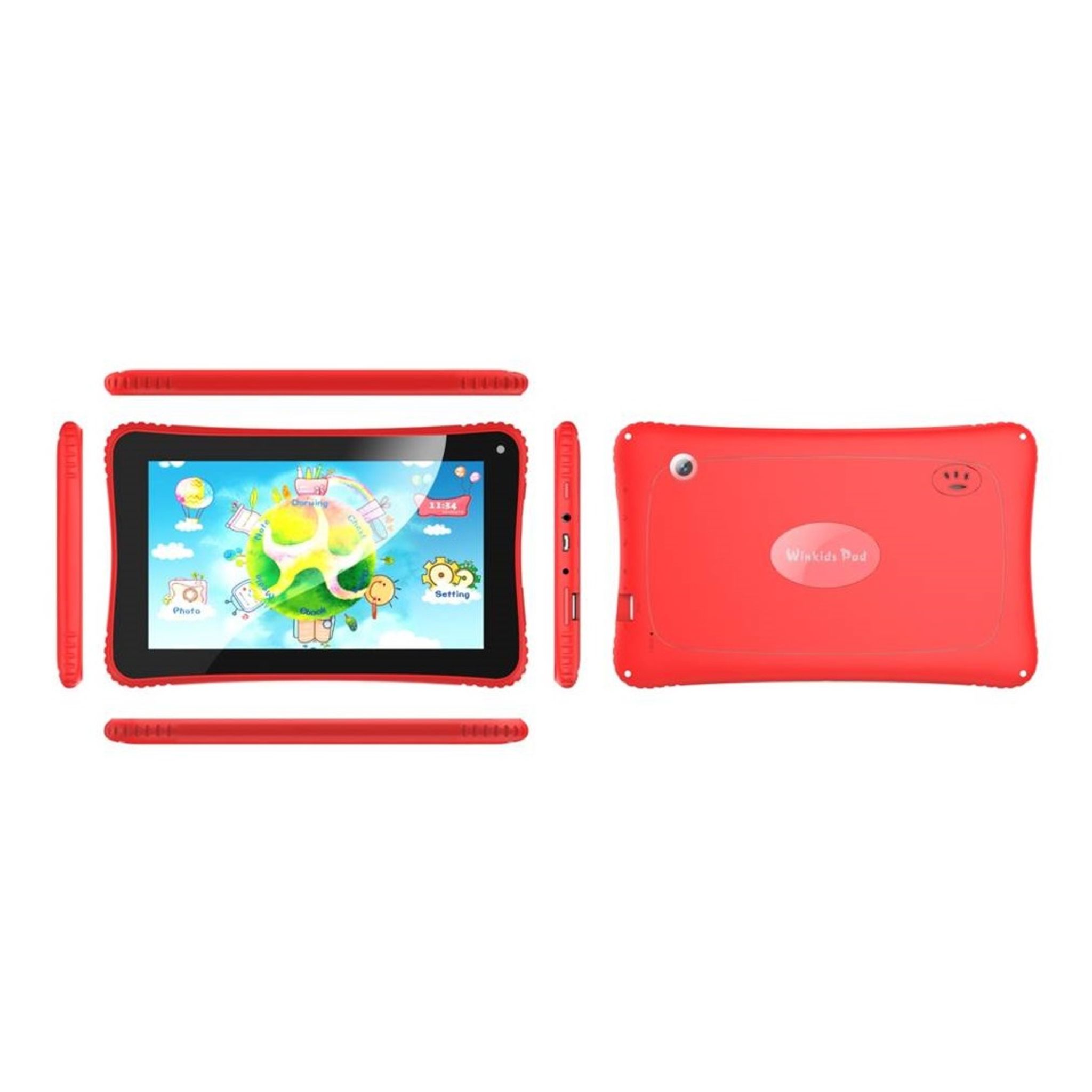 QILIVE Tablette enfant Kid APP 7 pouces Bleu 8 Go pas cher 