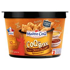 MAITRE COQ Box poulet croustillant légèrement épicé 3/4 parts 585g