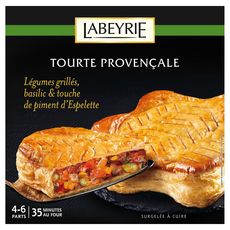 LABEYRIE Tourte provençale légumes grillés basilic et piment d'Espelette 4-6 parts 500g