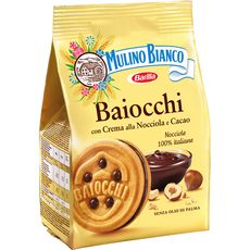 Mulino Bianco Biscuits Baiocchi Fourres Au Chocolat Et Noisette 260g Pas Cher A Prix Auchan