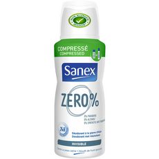 SANEX Sanex Zéro% déodorant spray compressé invisible 100ml 100ml