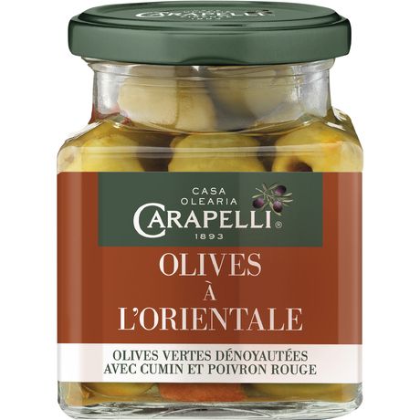 Carapelli olives vertes à l'orientale 120g