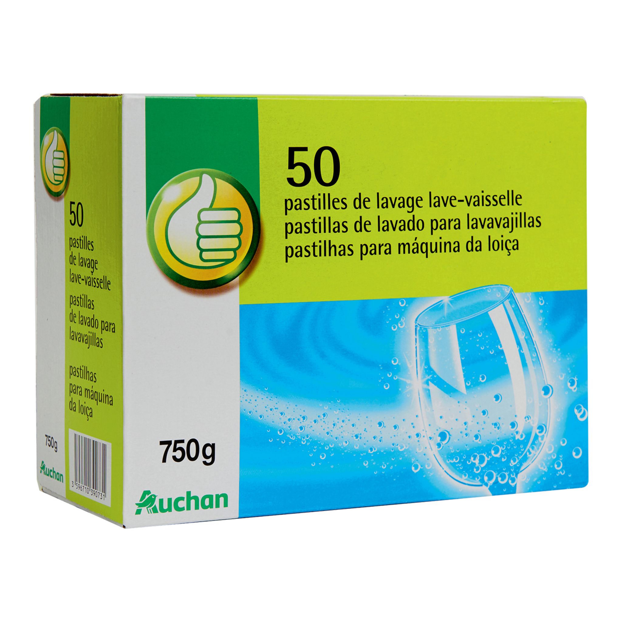 POUCE Pastilles lave-vaisselle 50 lavages 50 pastilles pas cher 