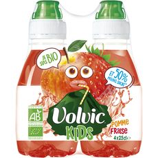 Volvic Volvic Boisson Kids Fraise Bio Bouteilles 4x25cl 4x25cl Pas Cher A Prix Auchan