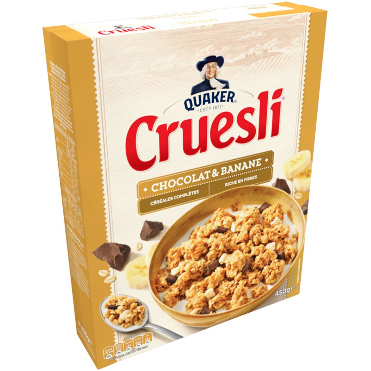 QUAKER CRUESLI Chocolat