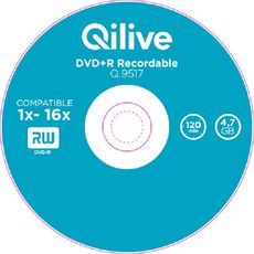 QILIVE Lot de 5 DVD+R 4.7 GB Q.9517