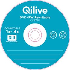 QILIVE Lot de 5 DVD+RW Slim 4.7 GB Q.9791