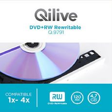 QILIVE Lot de 5 DVD+RW Slim 4.7 GB Q.9791