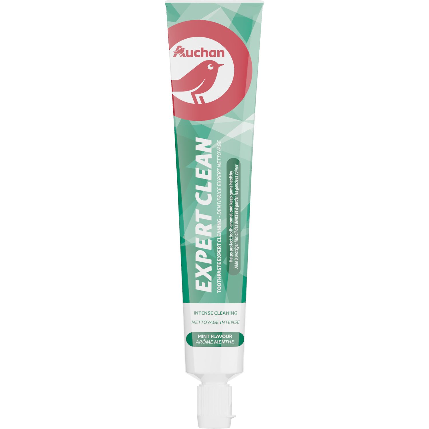 AUCHAN Travel dentifrice format voyage menthe fraîche 2x25ml pas cher 