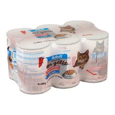 Auchan Boites Patee D Eminces En Gelee Pour Chat 6x400g Pas Cher A Prix Auchan