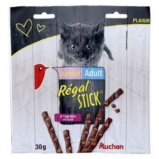 Auchan Junior Adult Friandises Regal Stick A L Agneau Pour Chaton Chat 30g Pas Cher A Prix Auchan