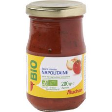 AUCHAN BIO Sauce tomate napolitaine, en bocal 200g