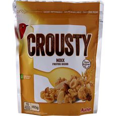 AUCHAN Crousty céréales noix et fruits secs 450g
